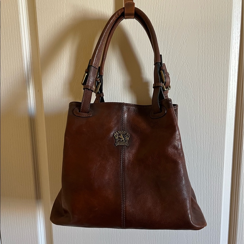 Pratesi Firenze Women's Collodi’s Brown Italian Leather Luxury Bag